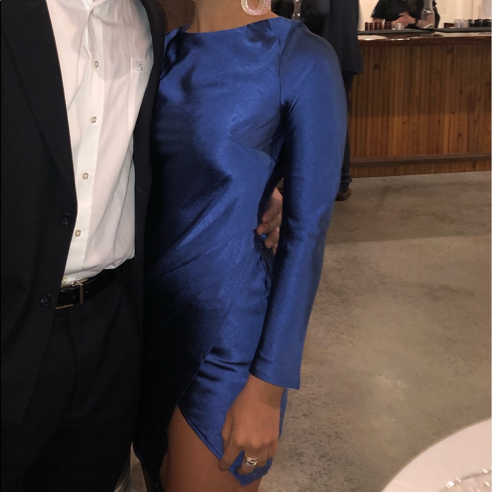 Blue cocktail dress